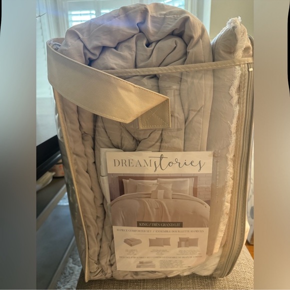 🎉LAST PIECE🎉DREAM STORIES 10Pc Extra Soft Solid Comforter Set - Picture 7 of 12